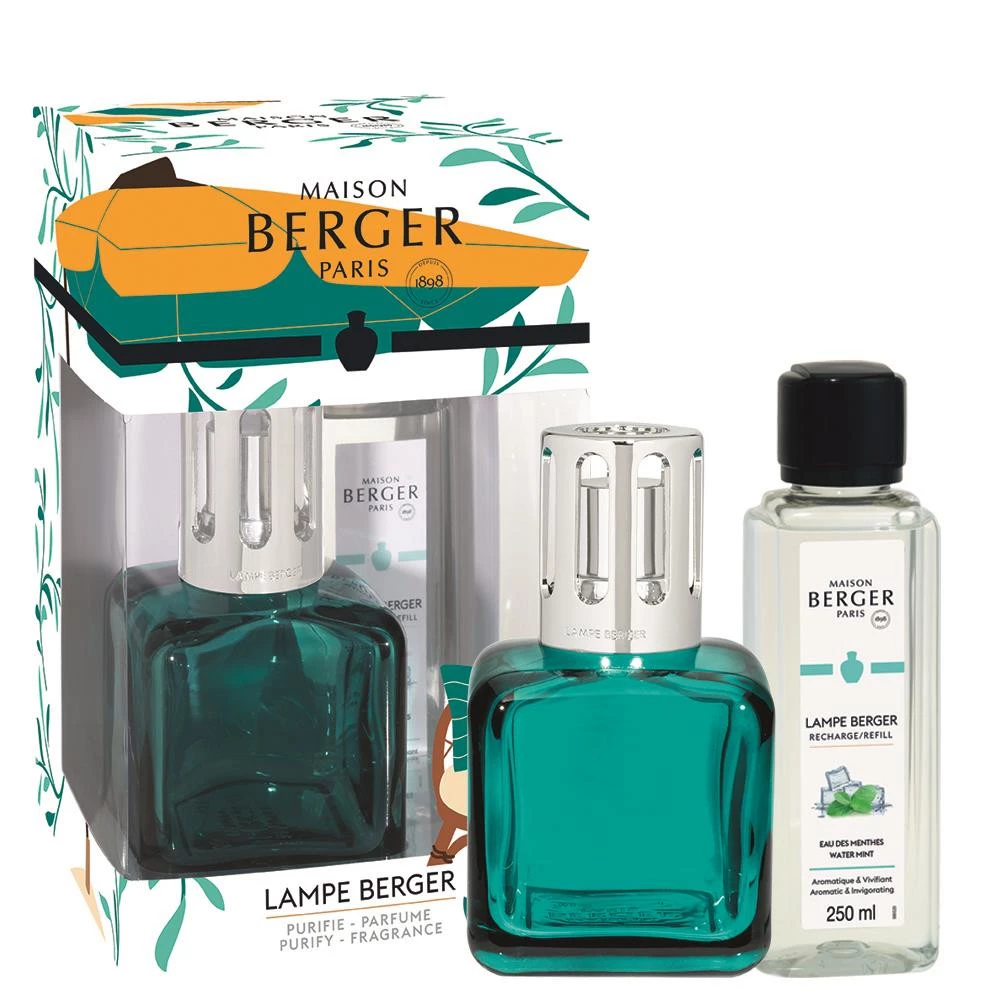 Lampe Berger Geschenkset Ice Cube Summer Grün inkl. 250 ml Erfrischendes Minzwasser Lampe Berger Geschenkset Ice Cube Summer Grün inkl. 250 ml Erfrischendes Minzwasser
